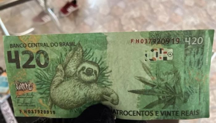 No Acre, Polícia Federal apreende nota de R$ 420 com imagem de maconha
